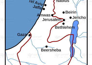 Israel in 1949 With Boundaries Map body thumb image