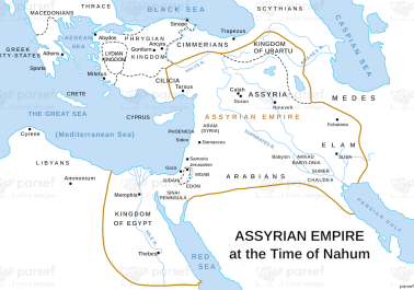 Assyrian Empire at the Time of Nahum Map body thumb image