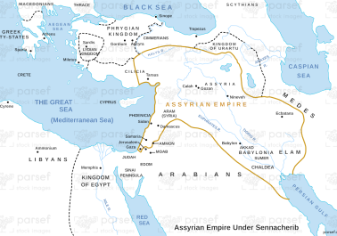 Daniel New Babylonian Empire Map | Bible History Maps