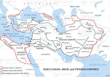 Babylonian, Mede and Persian Empires Map body thumb image