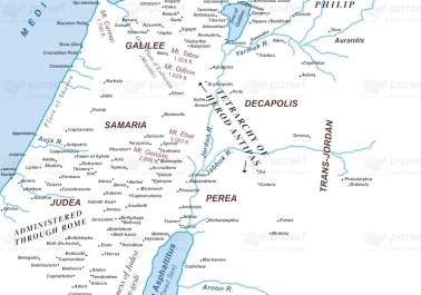 Israel in New Testament Times – 1st Century CE – Basic Map – 300Dpi body thumb image