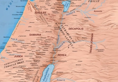 Israel in New Testament Times – 1st Century CE – Topo Color Map – 300Dpi body thumb image