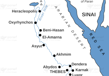 Egypt in Bible Times Map body thumb image