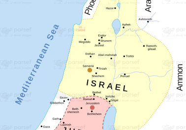 II Kings Assyrian Empire Under Sennacherib Map | Bible History Maps