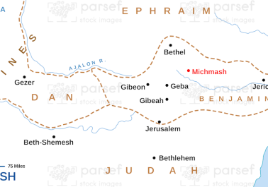 Zorah Map | Bible History Maps