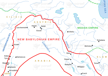 Daniel New Babylonian Empire Map body thumb image