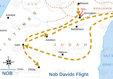 I Samuel Nob Davids Flight Map body thumb image