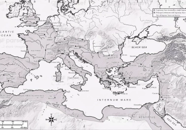 Roman Empire in A.D. 69 – Charting the Heart of Ancient Power Map body thumb image