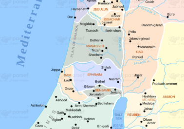 Twelve Tribes of Israel Map body thumb image