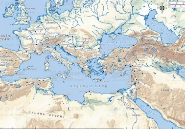 The Extent Of The Ancient Mediterranean World Map body thumb image