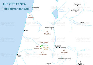 Michmash Map | Bible History Maps