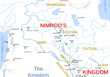 Genesis the Egyptian Kingdom Map | Bible History Maps