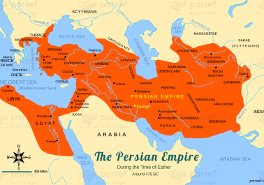 Persian Empire at Time of Esther Map body thumb image