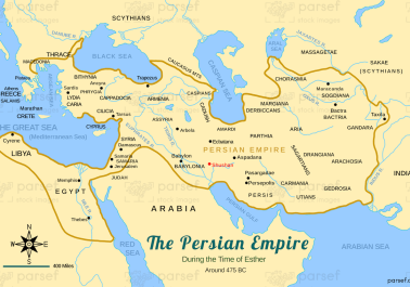 Persian Empire around 475 BC Map body thumb image