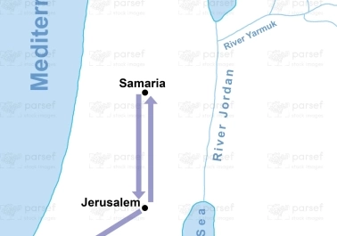 Acts Phillip Samaria Gaza Map body thumb image