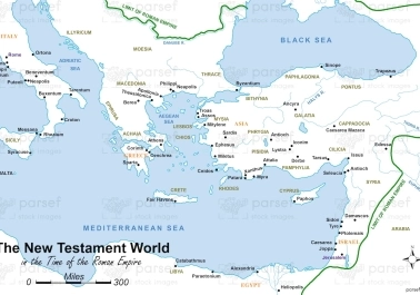 The New Testament World in the Time of the Roman Empire Map body thumb image